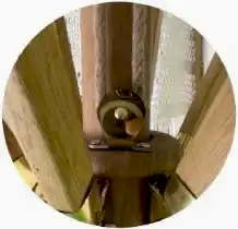 makrome ahşap şemsiye açma kapama sistemi