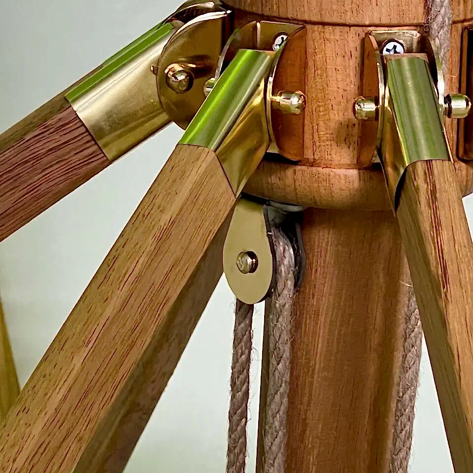 2,5m Yuvarlak Saçaklı Ahşap Makrome Bahçe Şemsiyesi