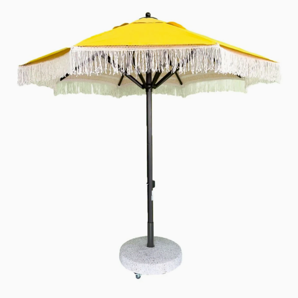 Komorebi Alüminyum Gövdeli Makrome Bahçe Şemsiyesi