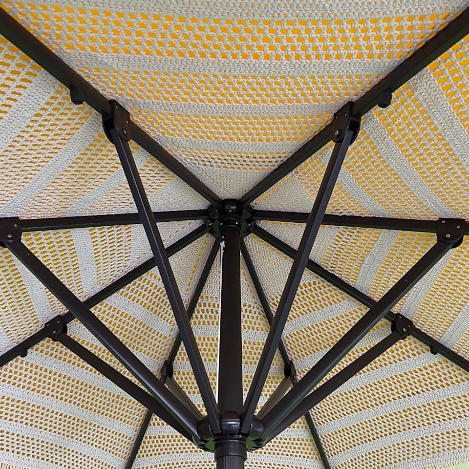 Komorebi Alüminyum Gövdeli Makrome Bahçe Şemsiyesi