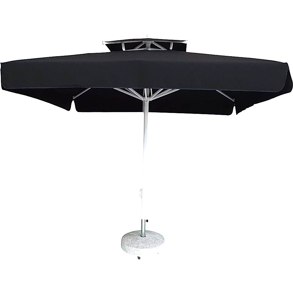 3x3 İpli Saçaklı Bahçe Şemsiyesi Akrilik Kumaş Mavi