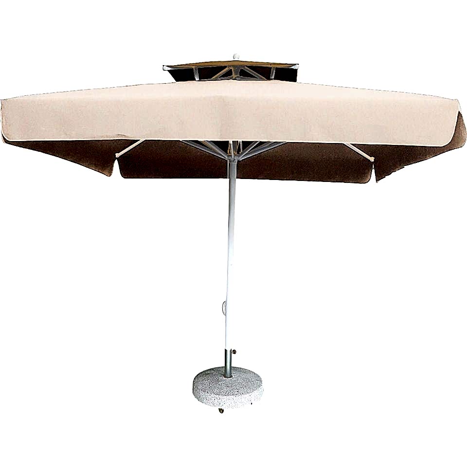 3x3 İpli Saçaklı Bahçe Şemsiyesi Akrilik Kumaş Antrasit