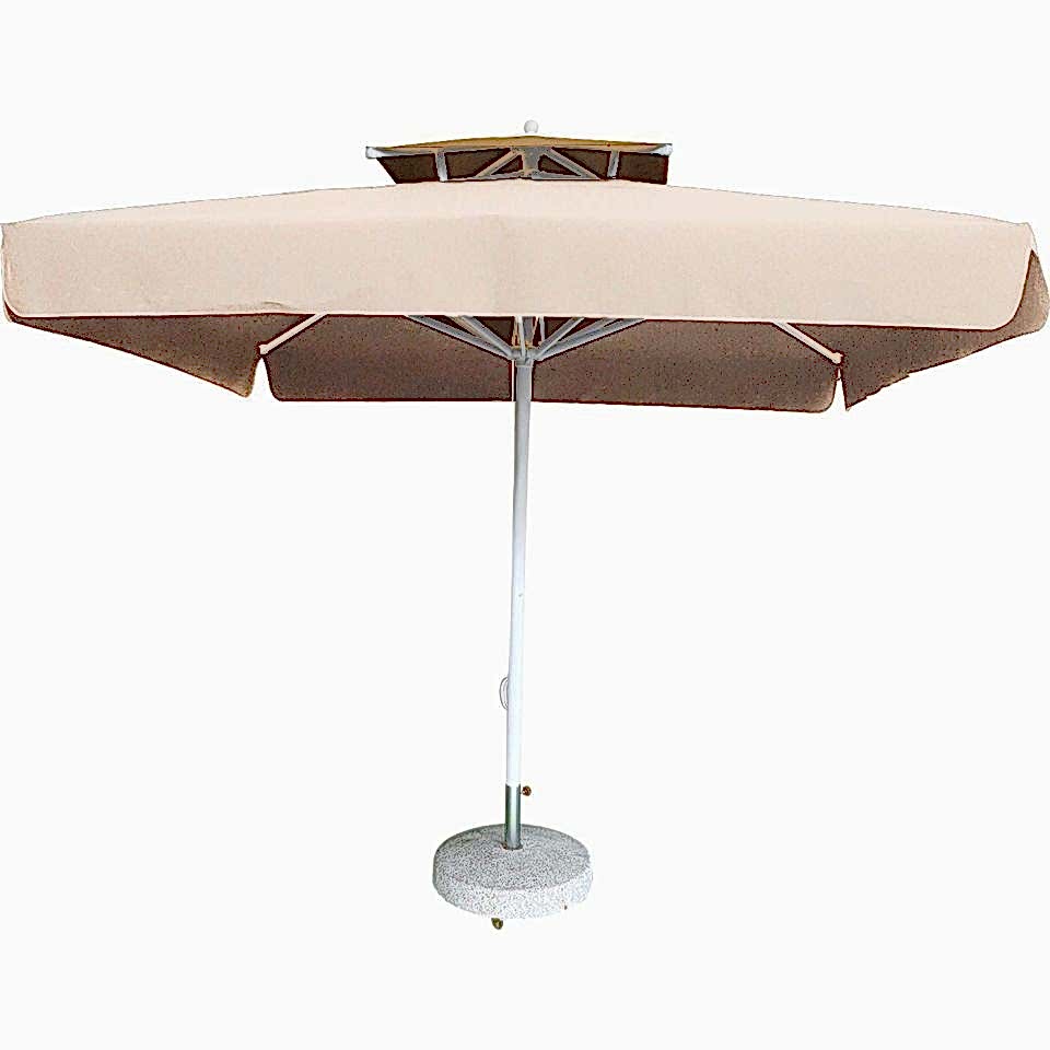 3x3 İpli Saçaklı Bahçe Şemsiyesi Akrilik Kumaş Bordo