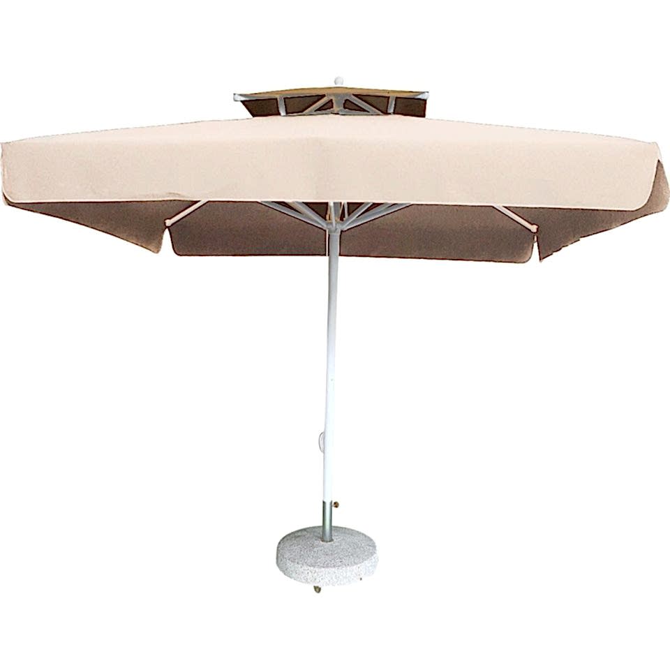 3x3 İpli Saçaklı Bahçe Şemsiyesi Polyester Dokuma Kumaş Bordo