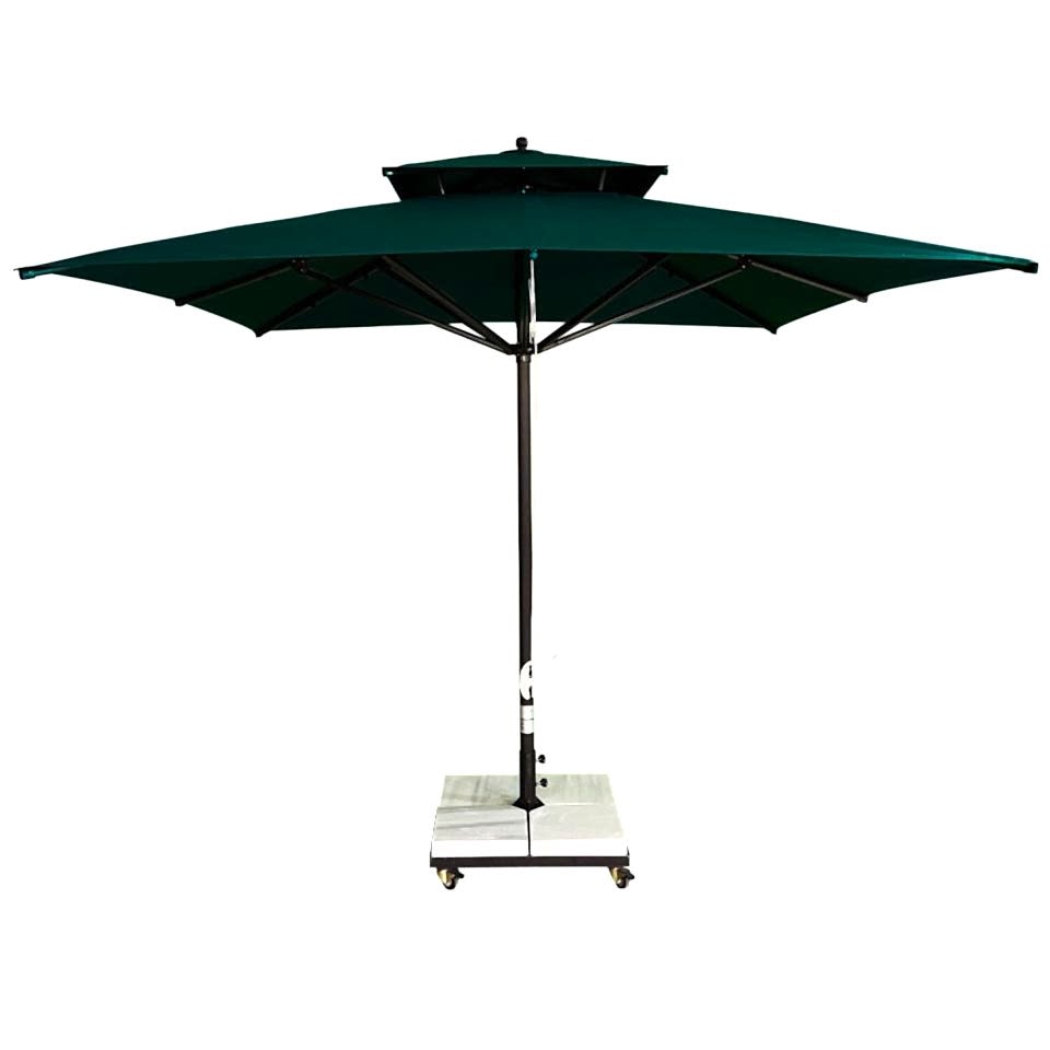 3x3 İpli Saçaksız Bahçe Şemsiyesi Akrilik Kumaş Krem Renk