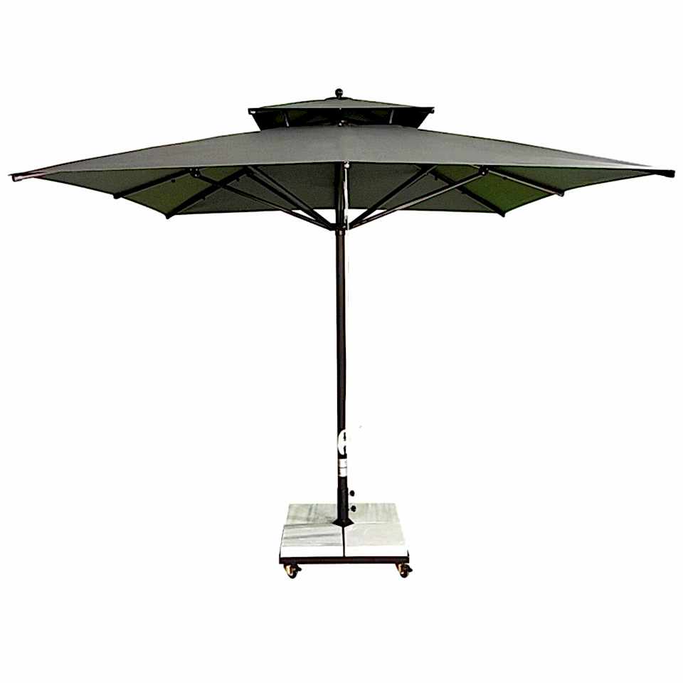 3x3 İpli Saçaksız Bahçe Şemsiyesi Akrilik Kumaş Kırmızı