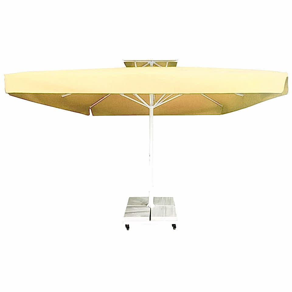 3,5x3,5 Teleskopik Eko Model Şemsiye Saçaklı Akrilik Kumaş Bordo