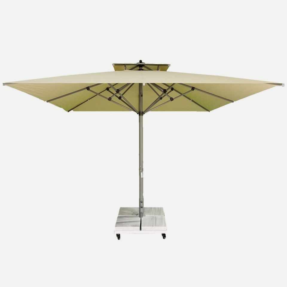 4x4 Teleskopik Eko Model Şemsiye Saçaksız Akrilik Kumaş Gri