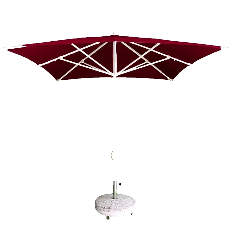 2,5x2,5 İpli Saçaksız Havuz Şemsiyesi Akrilik Kumaşlı Krem Renk