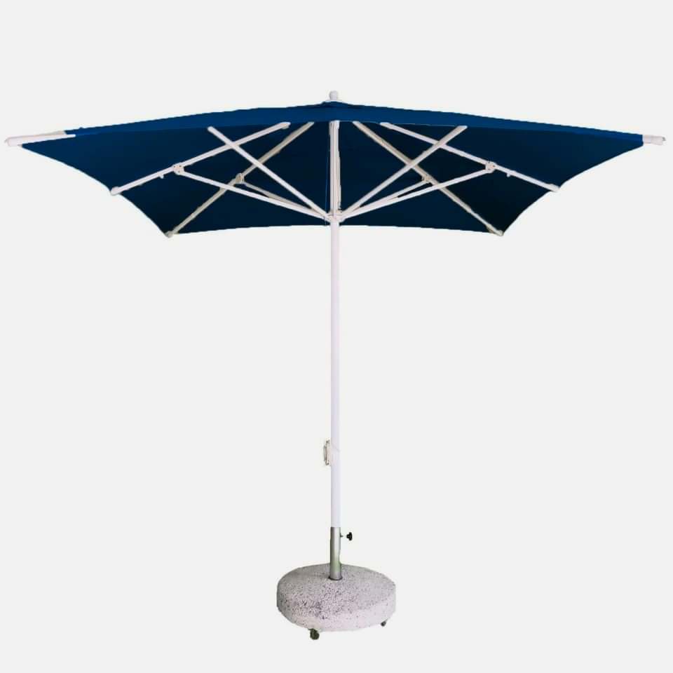 2,5x2,5 İpli Saçaksız Havuz Şemsiyesi Akrilik Kumaşlı Krem Renk