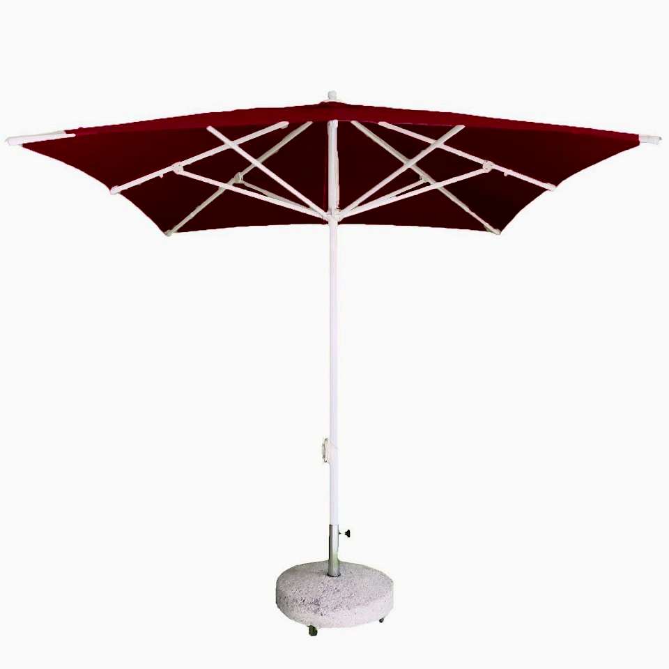 2,5x2,5 İpli Saçaksız Havuz Şemsiyesi Akrilik Kumaşlı Kırmızı