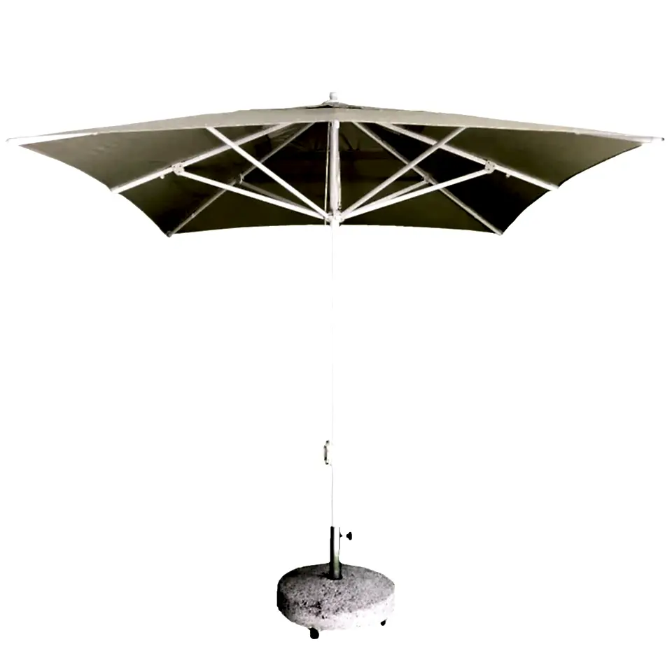 2,5x2,5 İpli Saçaksız Havuz Şemsiyesi Akrilik Kumaşlı Siyah