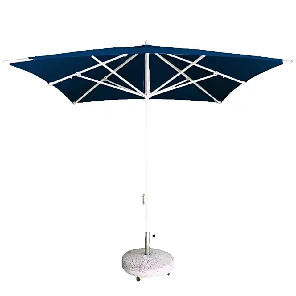 2,5x2,5 İpli Saçaksız Havuz Şemsiyesi Akrilik Kumaşlı Siyah