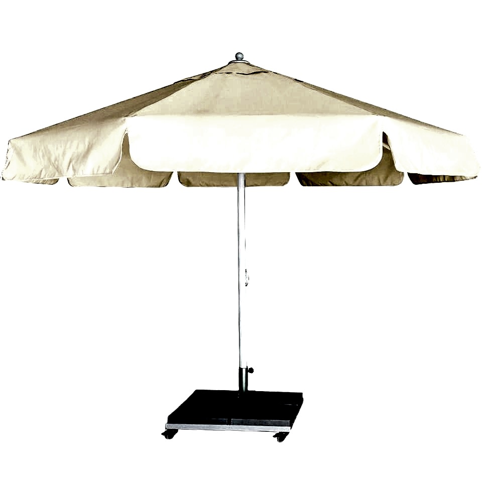 4m Yuvarlak İpli Plaj Şemsiyesi Polyester Dokuma Kumaşlı Yeşil