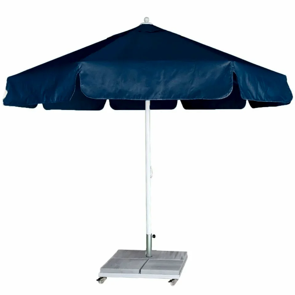 4m Yuvarlak İpli Plaj Şemsiyesi Polyester Dokuma Kumaşlı Yeşil