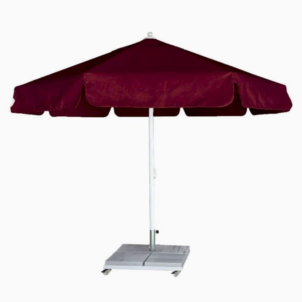 4m Yuvarlak İpli Plaj Şemsiyesi Polyester Dokuma Kumaşlı Yeşil