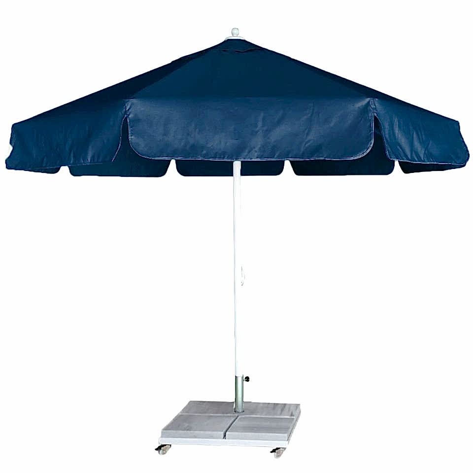 4m Yuvarlak İpli Plaj Şemsiyesi Gri