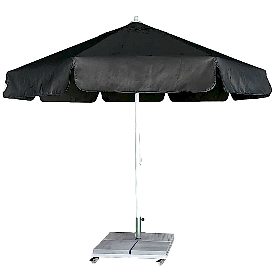 4m Yuvarlak İpli Plaj Şemsiyesi Gri