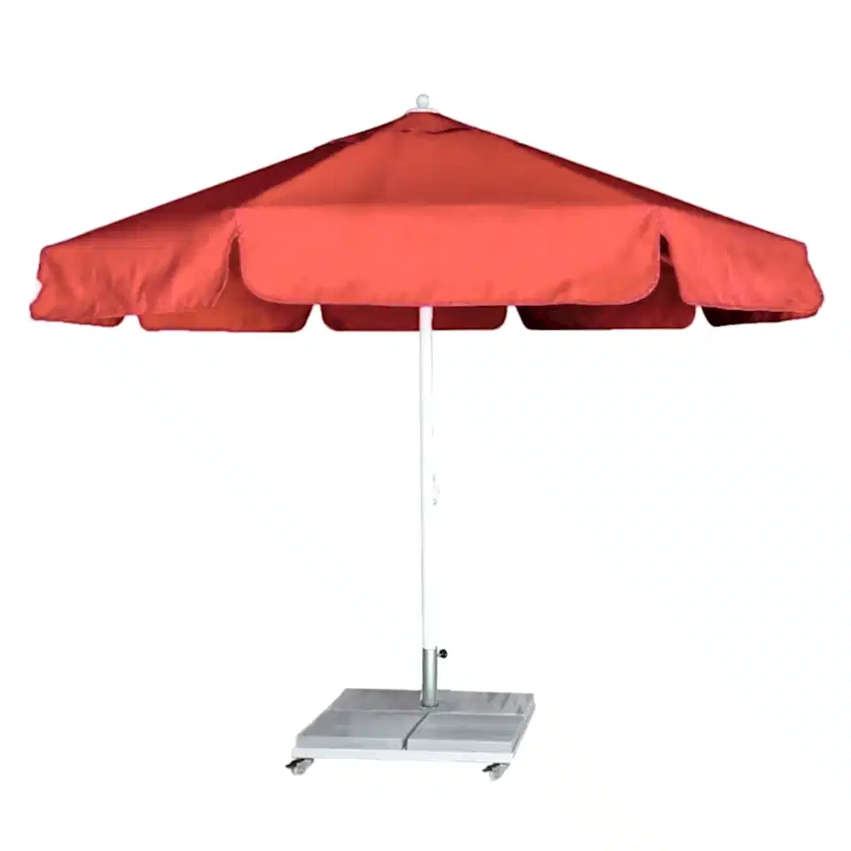 4m Yuvarlak İpli Plaj Şemsiyesi Akrilik Kumaş Antrasit