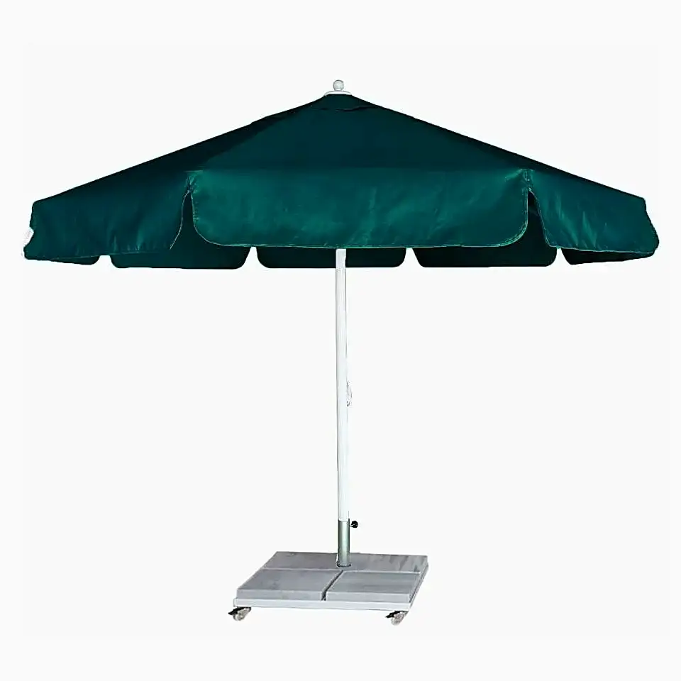 4m Yuvarlak İpli Plaj Şemsiyesi Akrilik Kumaş Antrasit