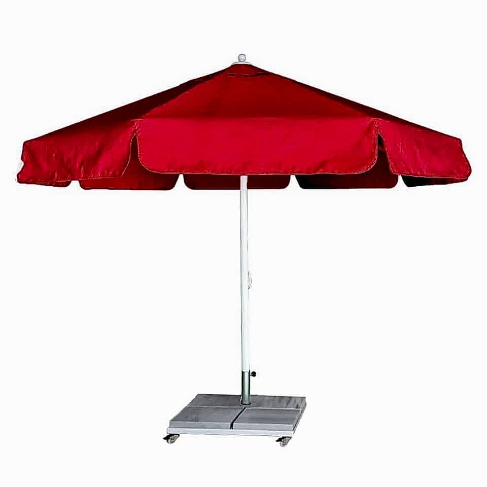 4m Yuvarlak İpli Plaj Şemsiyesi Akrilik Kumaş Lacivert