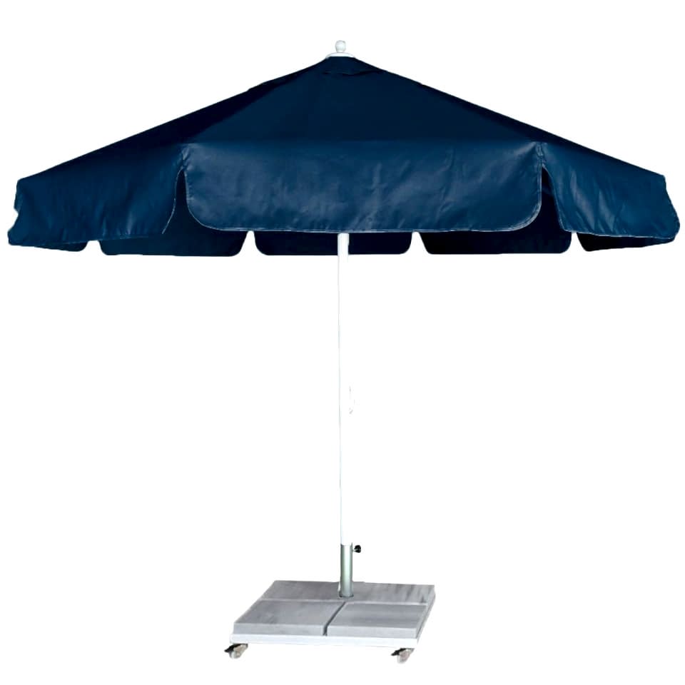 4m Yuvarlak İpli Plaj Şemsiyesi Akrilik Kumaş Lacivert