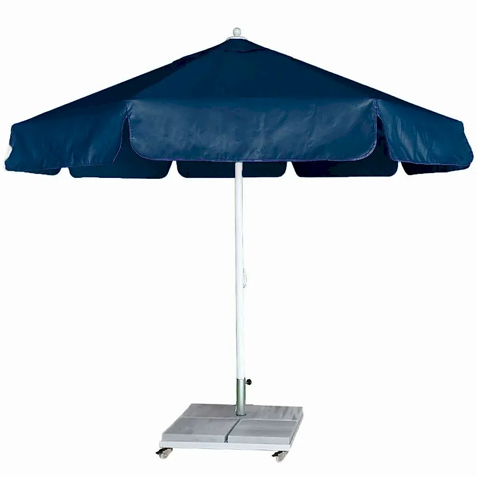 4m Yuvarlak İpli Plaj Şemsiyesi Akrilik Kumaş Yeşil