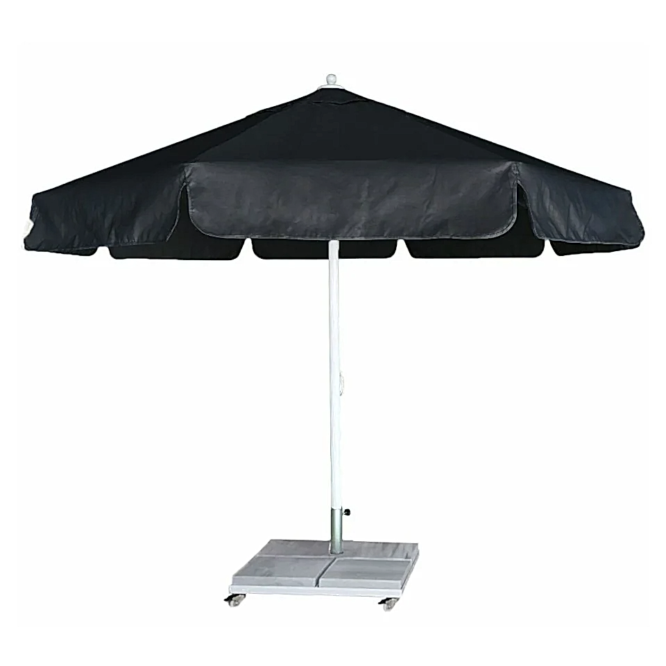 4m Yuvarlak İpli Plaj Şemsiyesi Akrilik Kumaş Yeşil